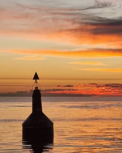 Atardecer sobre el Río de la Plata